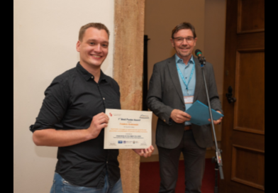 Frédéric Grabowski wins first prize for posters at the 84th Prague Meeting on Macromolecules