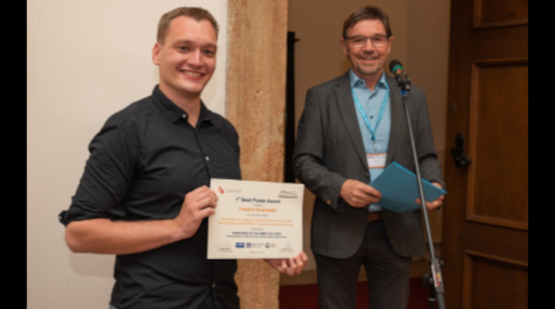 Frédéric Grabowski wins first prize for posters at the 84th Prague Meeting on Macromolecules